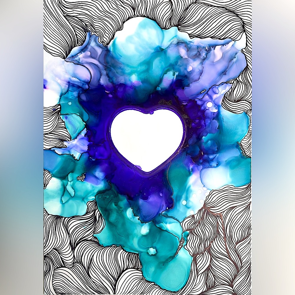 My Indigo Heart (Original Art)